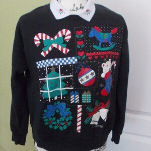 Vintage Christmas Sweatshirt L